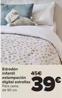 Carrefour Tex home - edredon infantil estampacion digital palmeras oferta