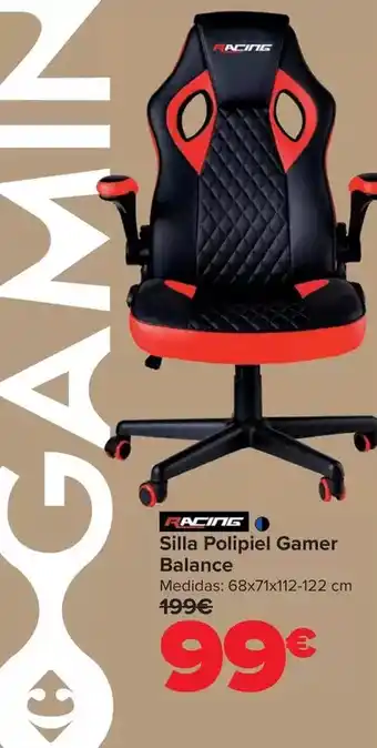 Carrefour Racing - silla polipiel gamer balance oferta