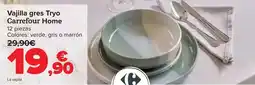 Carrefour Carrefour home - vajilla gres tryo oferta