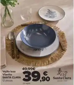 Carrefour Santa clara - vajilla loza vilarino oferta