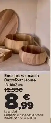 Carrefour Carrefour home - ensaladera acacia oferta