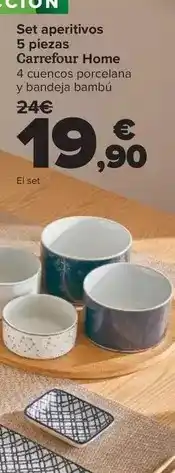 Carrefour Carrefour home - set aperitivos 5 piezas oferta