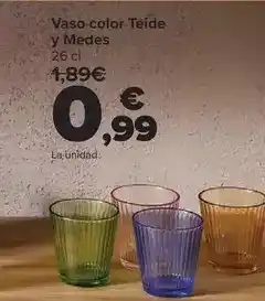 Carrefour Vaso color teide y medes oferta