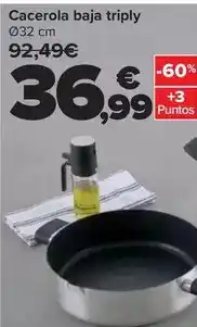 Carrefour Masterpro - cacerola baja triply oferta
