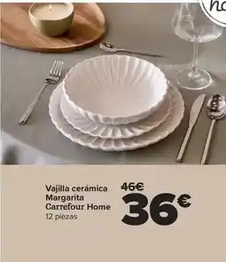 Carrefour Carrefour home - vajilla ceramica margarita oferta