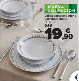 Carrefour Carrefour home - vajilla porcelana alpha oferta