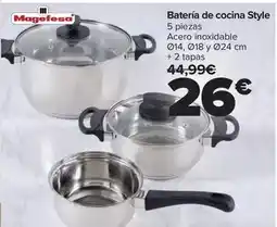 Carrefour Magefesa - bateria de cocina style oferta