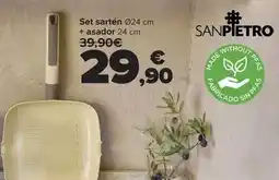 Carrefour San pietro - set sarten + asador oferta