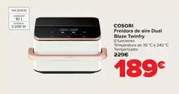 Carrefour Cosori - freidora de aire dual blaze twinfry oferta