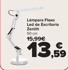 Carrefour Lampara flexo led de escritorio zenith oferta