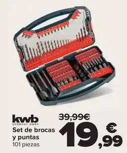 Carrefour Kwb - set de brocas y puntas oferta