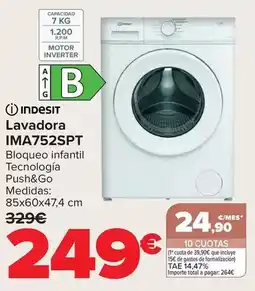 Carrefour Indesit - lavadora ima752spt oferta