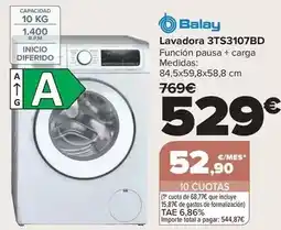Carrefour Balay - lavadora 3ts3107bd oferta