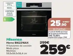 Carrefour Hisense - horno bi62216ax oferta