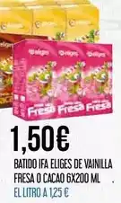 Claudio Eliges - batido ifa fresa o cacao oferta