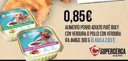 Claudio Amigo - alimento perro adulto paté buey con verdura oferta