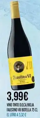 Claudio Bodegas faustino - vino tinto d.o.ca rioja oferta