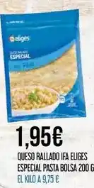 Claudio Eliges - queso rallado ifa especial pasta bolsa oferta