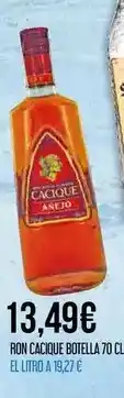 Claudio Cacique - ron botella oferta