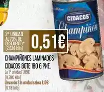 Claudio Cidacos - champiñones laminados bote oferta