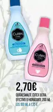 Claudio Cutex - quitaesmalte ultra efectivo olidratante oferta