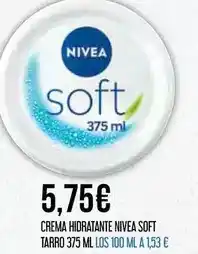 Claudio Nivea - crema hidratante soft oferta