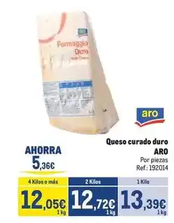 Makro Aro - queso curado duro oferta