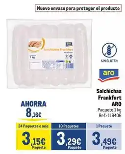Makro Aro - salchichas frankfurt oferta