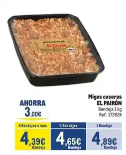 Makro El pairón - migas caseras oferta