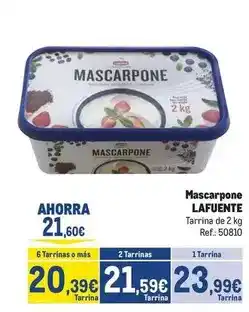 Makro Lafuente - mascarpone oferta