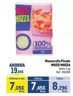 Makro Mozzarella picada mozzarella oferta