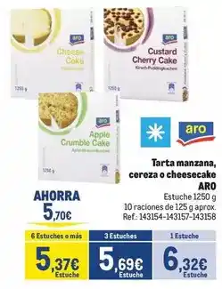 Makro Aro - tarta manzana, cereza o cheesecake oferta