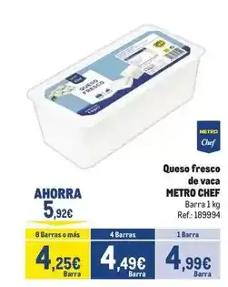 Makro Chef select - queso fresco de vaca oferta