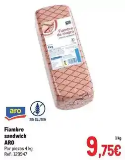 Makro Aro - fiambre sandwich oferta