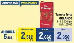Makro Orlando - tomate frito oferta
