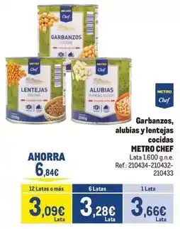 Makro Chef - garbanzos, alubias y lentejas cocidas oferta