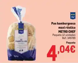 Makro Chef select - pan hamburguesa maxi rústica oferta