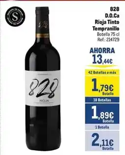 Makro 828 - d.o.ca rioja tinto tempranillo oferta