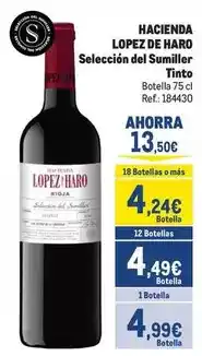 Makro Lopez de haro - selección del sumiller tinto oferta