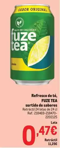 Makro Fuze tea - refresco de te, surtido de sabores oferta
