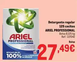 Makro Ariel - detergente regular 125 cacitos oferta