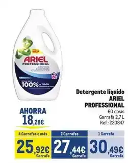Makro Ariel - detergente líquido oferta