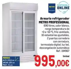 Makro Blanco - armario refrigerador oferta