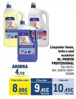 Makro Limpiador limón, baño o azul oceánico oferta
