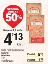 SPAR Fragadis Bonka - café molt descafeinat natural oferta