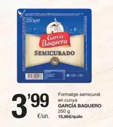 SPAR Fragadis García baquero - formatge semicurat en cunya oferta