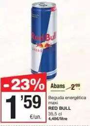 SPAR Fragadis Red bull - beguda energetica maxi oferta