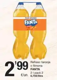 SPAR Fragadis Fanta - refresc taronja o llimona oferta