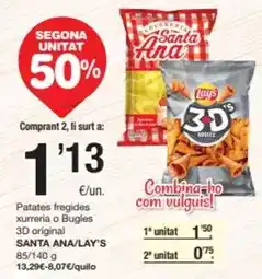 SPAR Fragadis Santa ana - patates fregides xurreria o bugles 3d original oferta