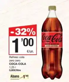 SPAR Fragadis Coca-cola - refresc cola zero zero oferta